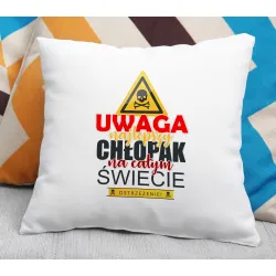 Poduszka dla CHŁOPAKA Najlepszy chłopak na świecie